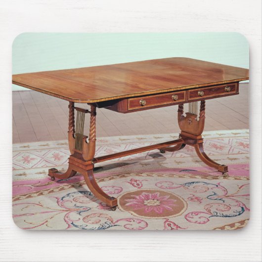 トマス著ハープの足を搭載するソファーのテーブル マウスパッド (正面)