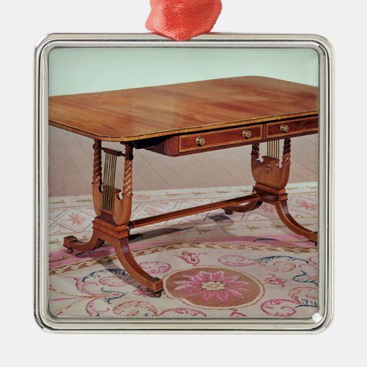 トマス著ハープの足を搭載するソファーのテーブル メタルオーナメント (正面)