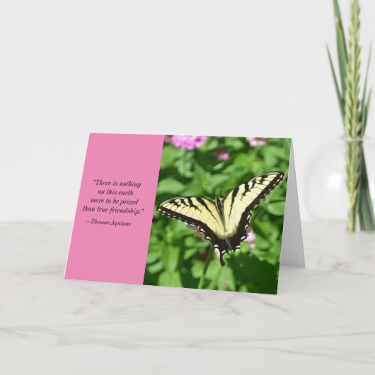 トマス・アクィナスの引用文の友人のバースデー・カード カード (正面)