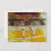 トマス・エイキンズ絵画付き葉書 ポストカード (正面/裏面)