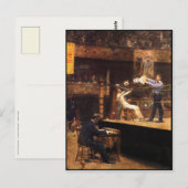 トマス・エイキンズ絵画付き葉書 ポストカード (正面/裏面)