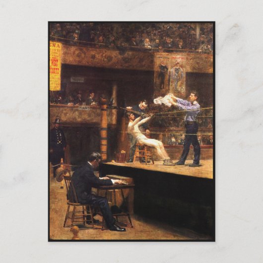 トマス・エイキンズ絵画付き葉書 ポストカード (正面)