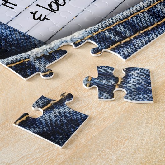 トマス・エジソン感動的引用文「機会」 ジグソーパズル (側面)