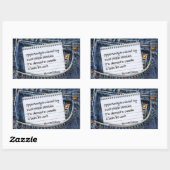 トマス・エジソン感動的引用文「機会」 長方形シール (シート)