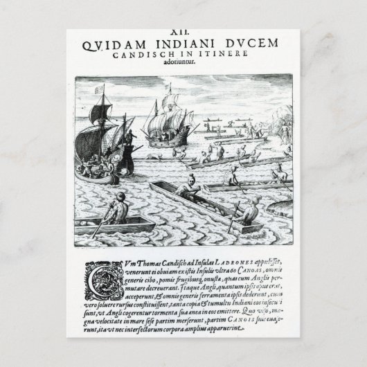 トマス・カベンディッシュ遠征 ポストカード (正面)