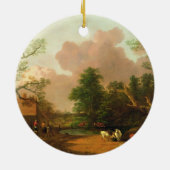 トマス・ゲインズバラ|姿との景色、Fa セラミックオーナメント (裏面)