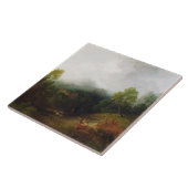 トマス・ゲインズバラ| Rustiの山の谷 タイル (側面)