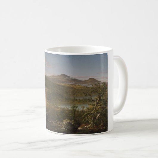 トマス・コール二湖と山の景色 コーヒーマグカップ (正面右)
