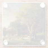 トマス・コール・ザ・ピック・ニック ガラスコースター (裏面)