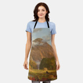 トマス・コールA山峠の眺め エプロン (着用した状態)