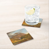 トマス・コールA山峠の眺め スクエアペーパーコースター (インサイチュ)
