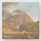 トマス・コールA山峠の眺め ストーンコースター (正面)