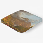 トマス・コールA山峠の眺め ペーパープレート (傾斜あり)
