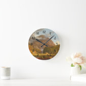 トマス・コールA山峠の眺め ラウンド壁時計 (ホーム)