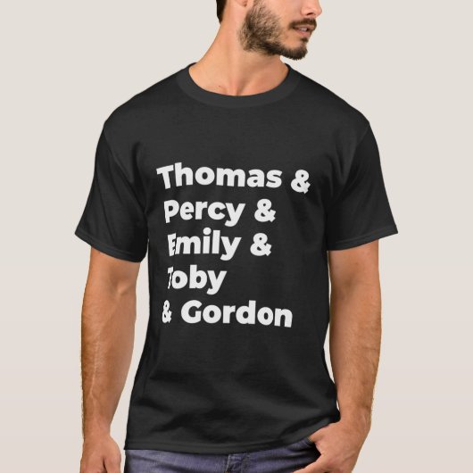 トマス・ザ・トレインシャツThomas Train Names Thomas Tシャツ (正面)