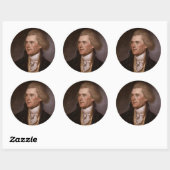 トマス・ジェファーソン大統領 ラウンドシール (シート)