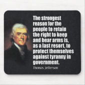 トマス・ジェファーソン引用文 マウスパッド (正面)
