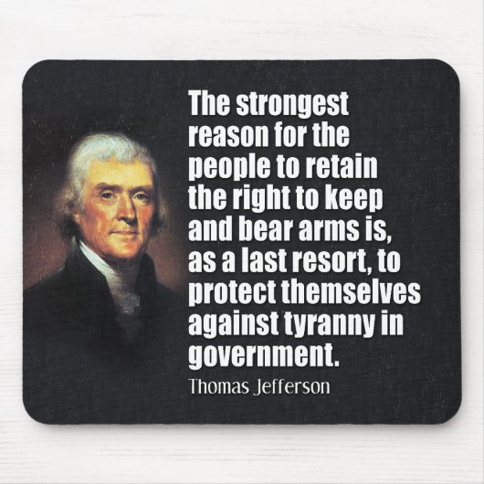 トマス・ジェファーソン引用文 マウスパッド (正面)