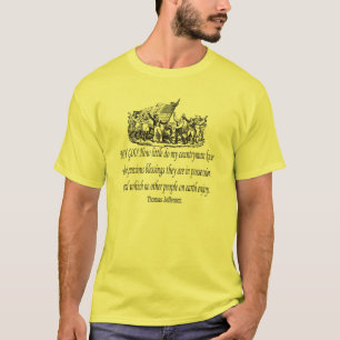 トマス・ジェファーソン引用文 Tシャツ