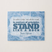 トマス・ジェファーソン感動的引用文「原理」 ジグソーパズル (横)