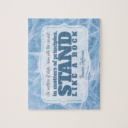 トマス・ジェファーソン感動的引用文「原理」 ジグソーパズル (縦)