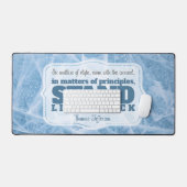 トマス・ジェファーソン感動的引用文「原理」 デスクマット (キーボード&マウス)