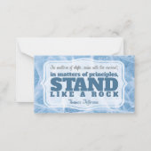 トマス・ジェファーソン感動的引用文「原理」 ノートカード (正面)