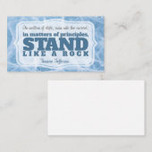 トマス・ジェファーソン感動的引用文「原理」 ノートカード (正面/裏面)