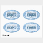 トマス・ジェファーソン感動的引用文「原理」 楕円形シール (シート)