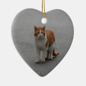 トマス・ジンジャーと白猫 セラミックオーナメント (右)