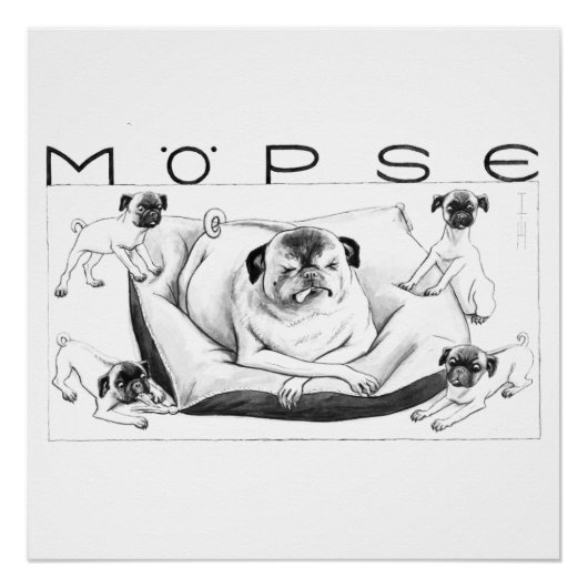 トマス・テオドール・ハイネ – Mepseポスターキャンバスプリント ポスター (正面)