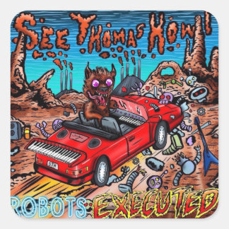 トマス・ハウル・ロボット実行ステッカーを参照 スクエアシール