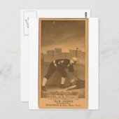 トマス・バーンズ、シカゴ・ホワイト・ストッキング ポストカード (正面/裏面)