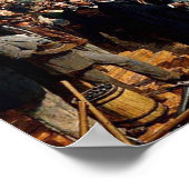 トマス・ヒルによる最後のスパイク–1881年日付 ポスター (角)