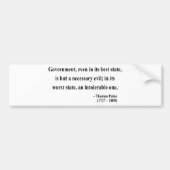 トマス・ペインの引用文2a バンパーステッカー (正面)