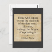 トマス・ペイン ポストカード (正面/裏面)