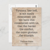 トマス・ペイン#1 ポストカード (正面/裏面)