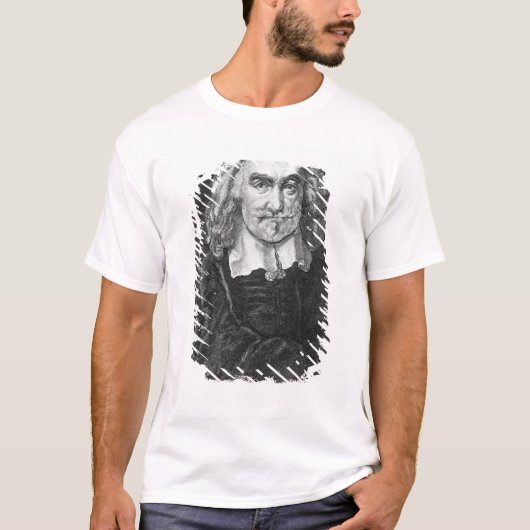 トマス・ホッブズのポートレート Tシャツ (正面)