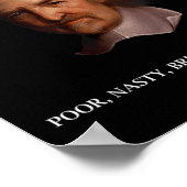 トマス・ホッブズ・レビアサン・哲学者T Sh ポスター (角)