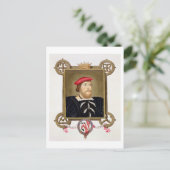 トマス・ボレーンポートレート（1477年～1539年）ウィルト伯爵 ポストカード (スタンド正面)