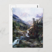 トマス・モランによる聖十字山 ポストカード (正面/裏面)