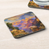 トマス・モラン・アート、グランドキャニオンとレインボー コースター (左側)