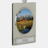 トマスA. Moulton Barn シルバープレートバナーオーナメント (右)