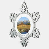 トマスA. Moulton Barn スノーフレークピューターオーナメント (右)