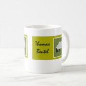 トマスBeutelのロゴのマグ コーヒーマグカップ (正面右)