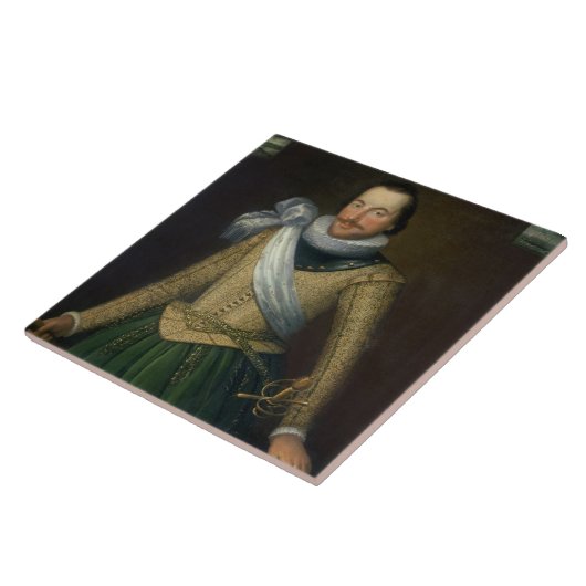 トマスButton (d.1694)海軍大将 タイル (側面)