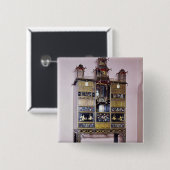 トマスChippendaleのスタイルの塔のキャビネット 缶バッジ (正面&裏面)