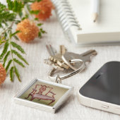 トマスChippendale、c.1760著肘掛け椅子 キーホルダー (側面)