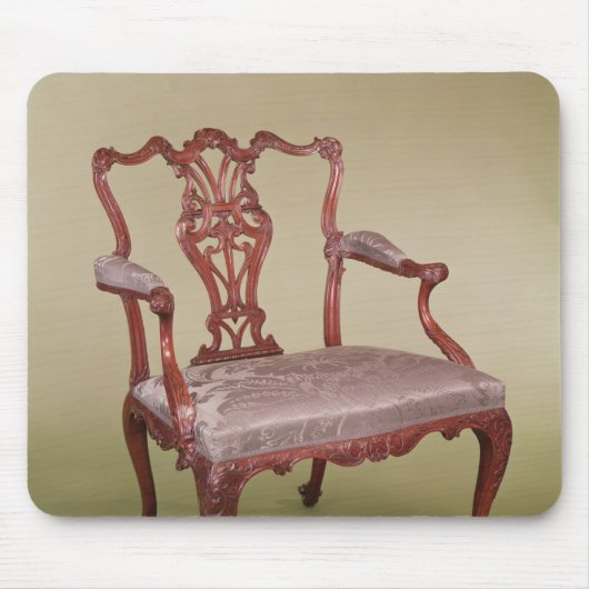 トマスChippendale、c.1760著肘掛け椅子 マウスパッド (正面)