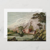 トマスLombe's Silk Mill、ダービー ポストカード (正面/裏面)